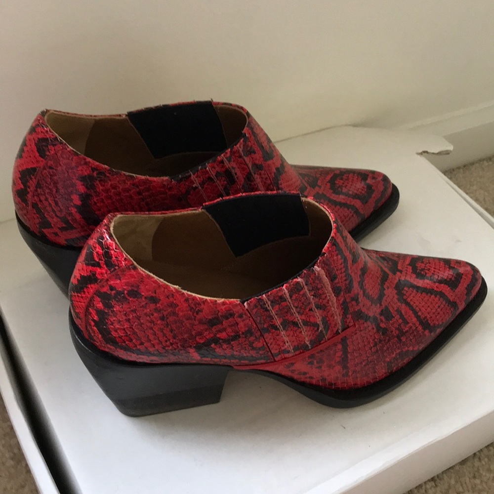 Rylee Python - Embossed Ankle Bootie - image 4